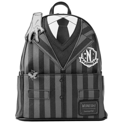 Loungefly Wednesday Addams Nevermore Cosplay Mini Backpack