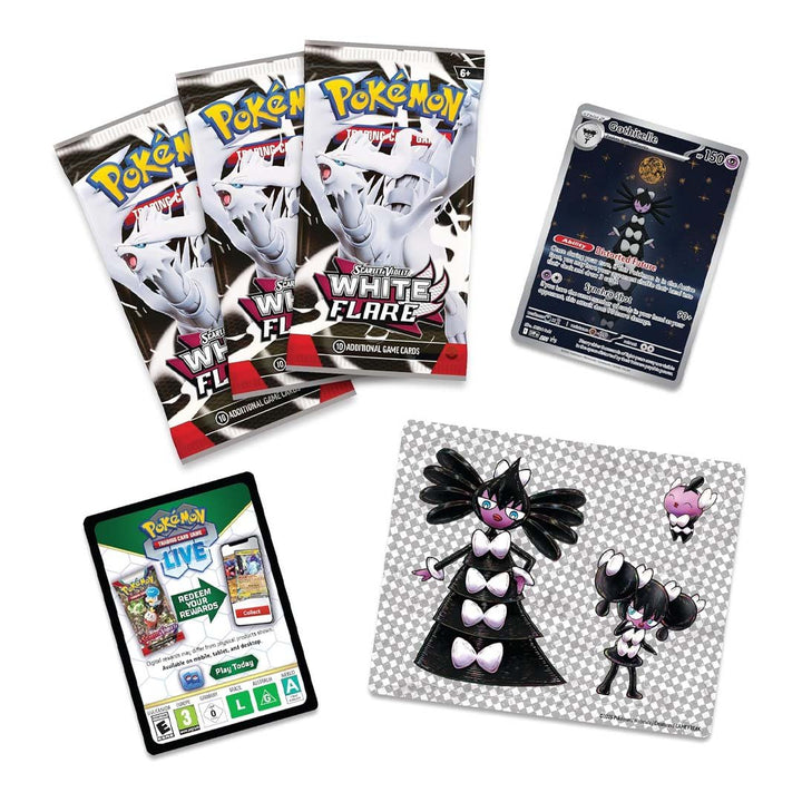 Pokémon TCG Scarlet &amp; Violet 10.5 White Flare Tech Sticker Blister
