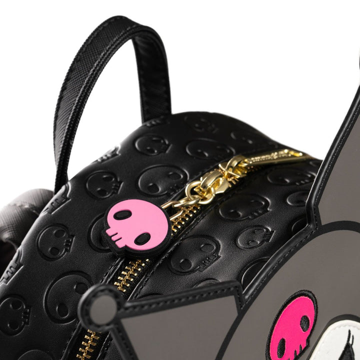 Loungefly Sanrio Kuromi, My Melody, and Hello Kitty Glow In The Dark Triple Pocket Mini Backpack - 707 Street Exclusive