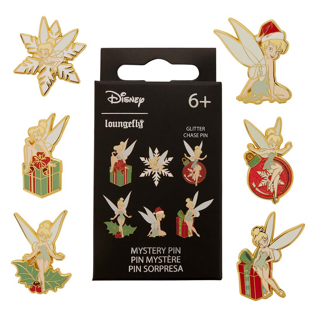 Loungefly Disney Peter Pan Tinker Bell Holiday Mystery Box Pin