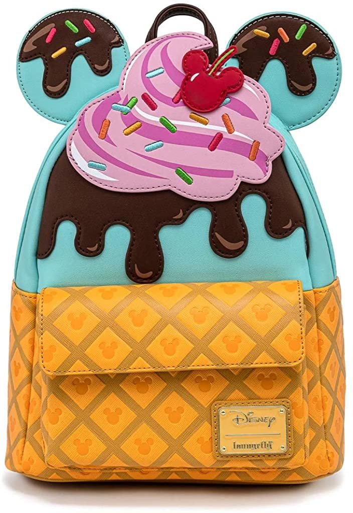 Loungefly Disney Mickey &amp; Minnie Sweets Ice Cream Mini Backpack