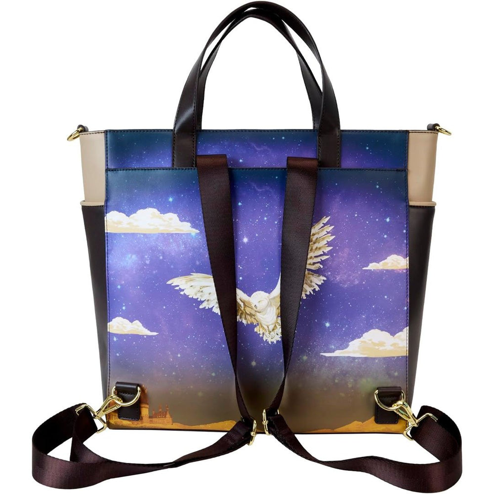 Loungefly Warner Brothers Harry Potter Hogwarts Starry Sky Convertible Backpack & Tote Bag