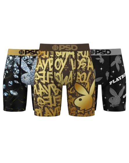 PSD Underwear Playboy Luxe Boxer Briefs 3-Pack - Pack