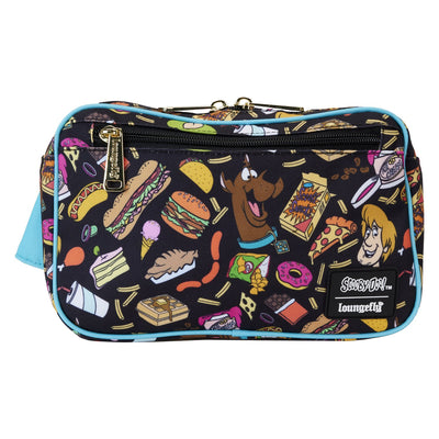 SBDTB0004 - Loungefly Warner Brothers Scooby-Doo Munchies Allover Print Nylon Waist Bag - Front