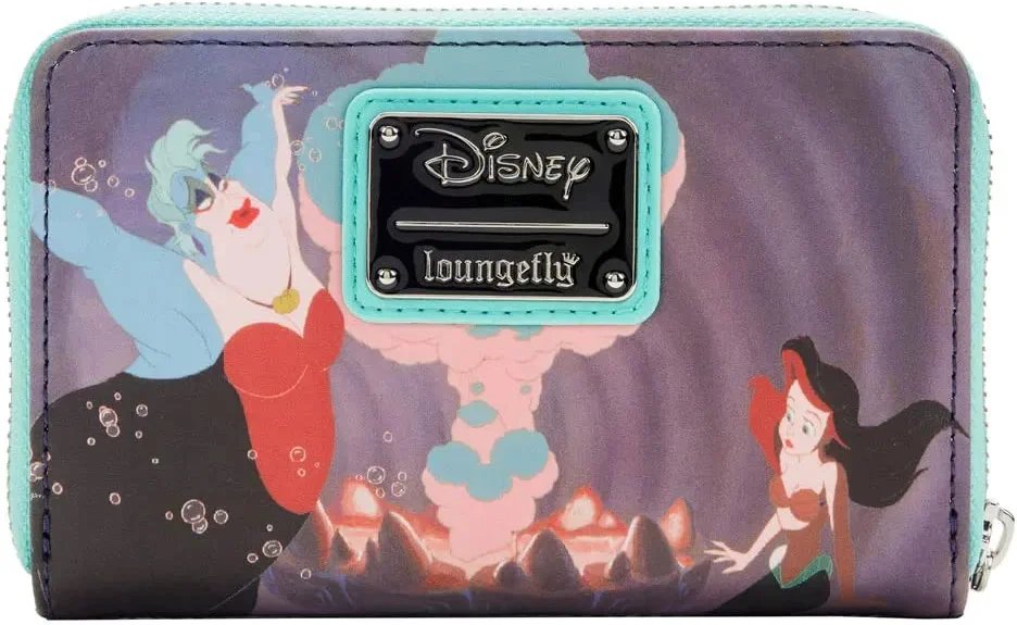 Loungefly Disney The Little Mermaid Princess Scenes Series Zip-Around Wallet