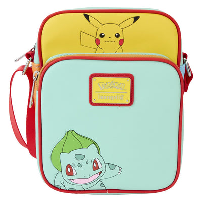Loungefly Pokemon Color Block Starters Crossbody Bag