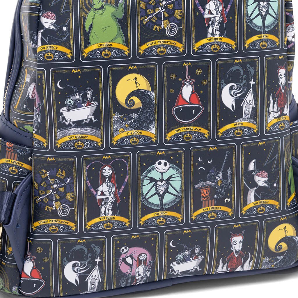 Loungefly The Nightmare Before 2024 Christmas Tarot Card Slouch Backpack