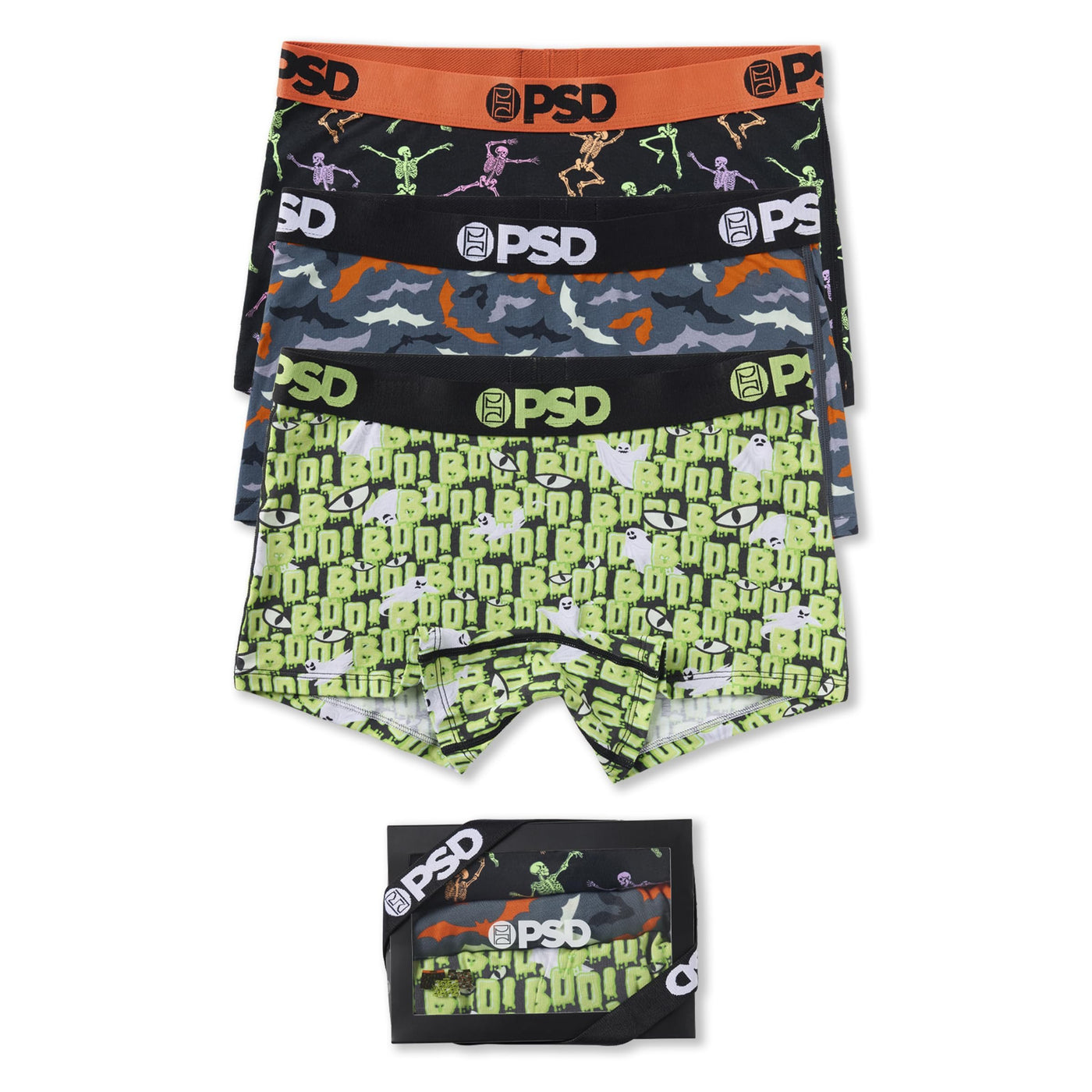 PSD Underwear Women's Halloween Modal Boyshorts Boxed Set - 3 Pack
