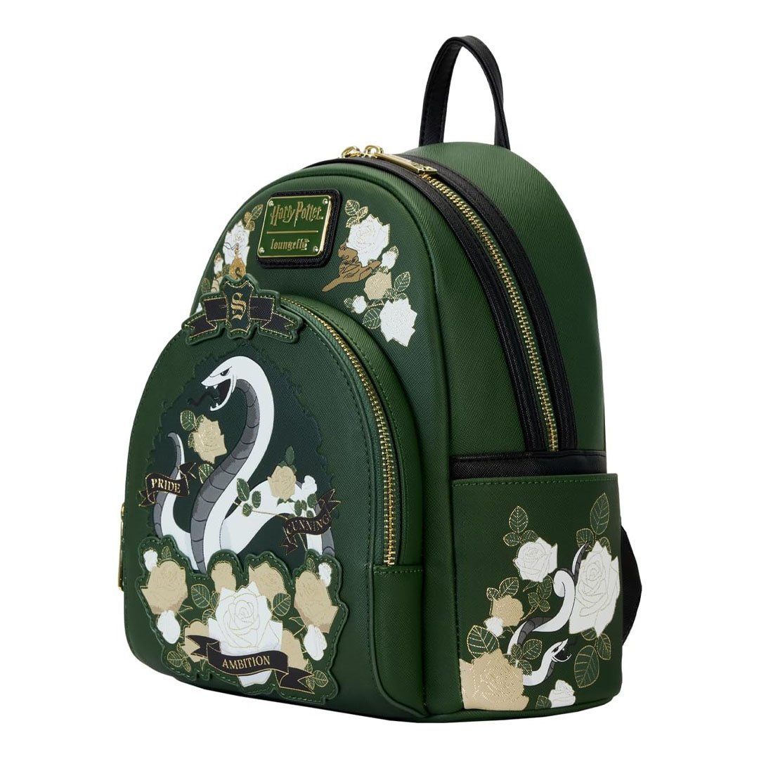 Loungefly Warner Brothers Harry Potter Slytherin House Tattoo Mini Backpack	