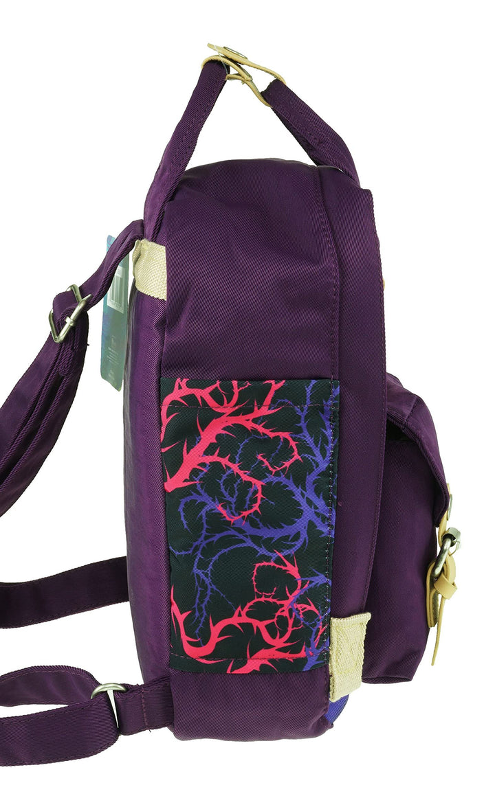 KBNL Disney Maleficent 12" Nylon Mini Backpack - Side