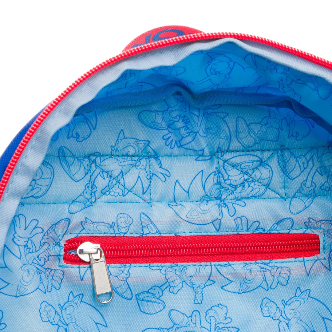 Wondapop Sega Sonic Gotta Go Fast 13" Deluxe Nylon Daypack