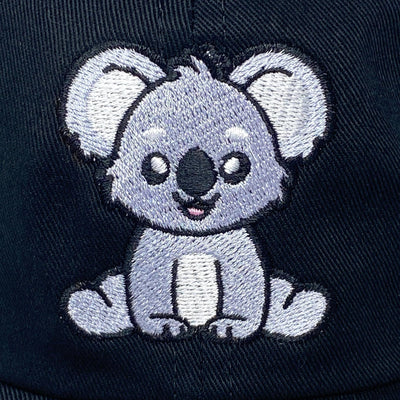 707 Street Furry Friends Embroidered Baseball Dad Hat - Smiling Koala