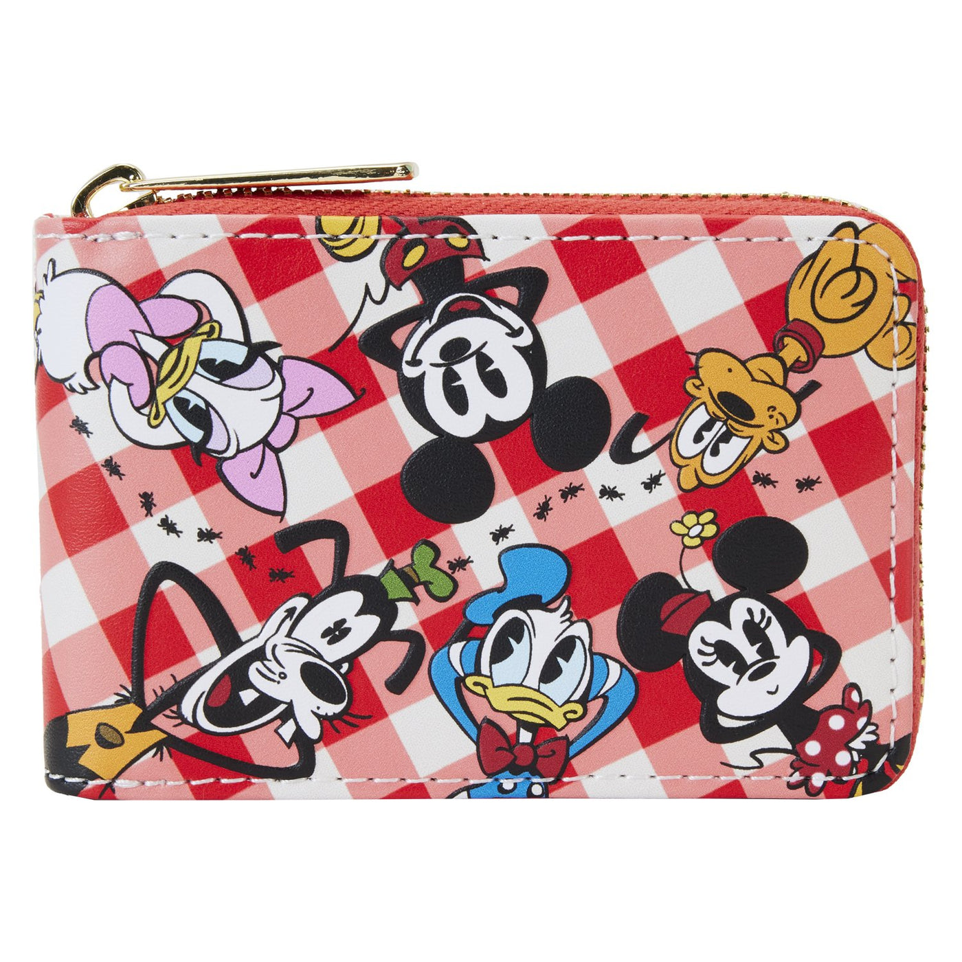 Loungefly Disney Mickey and Friends Picnic Accordion Wallet - Front