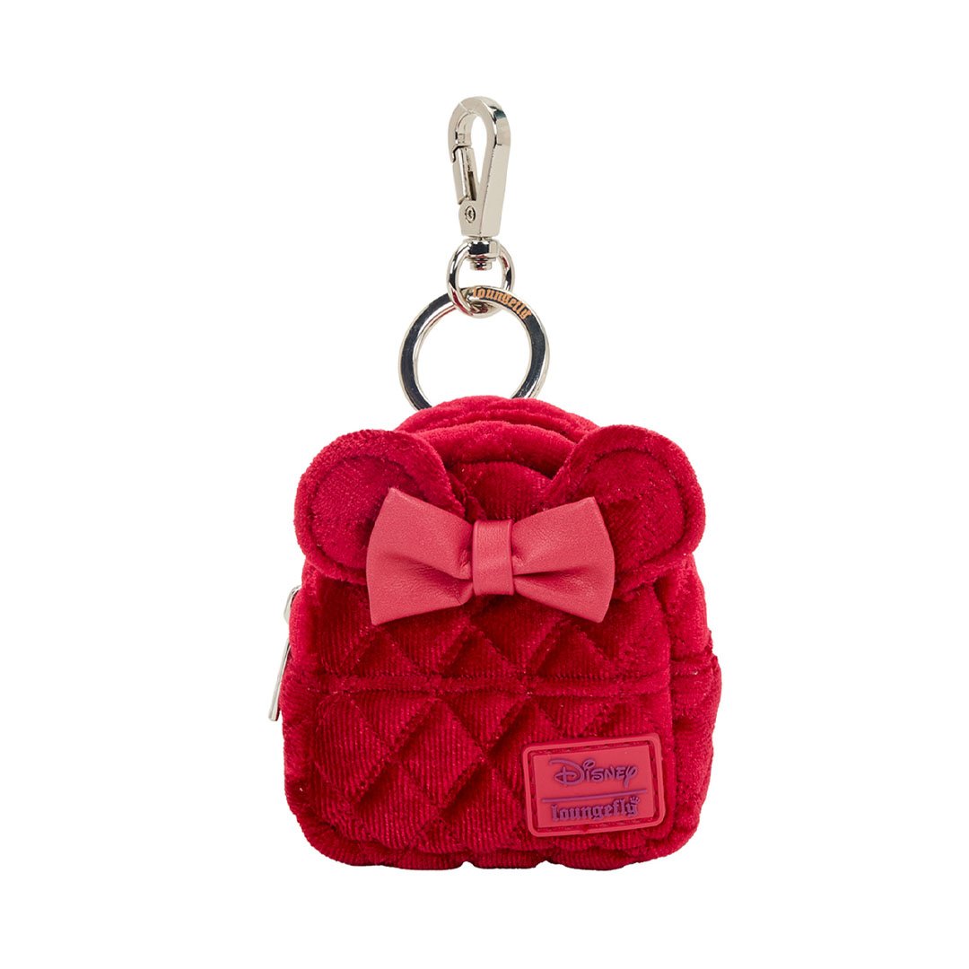 Loungefly Disney Minnie Mouse Glitter Mystery Mini Backpack Keychain Charm