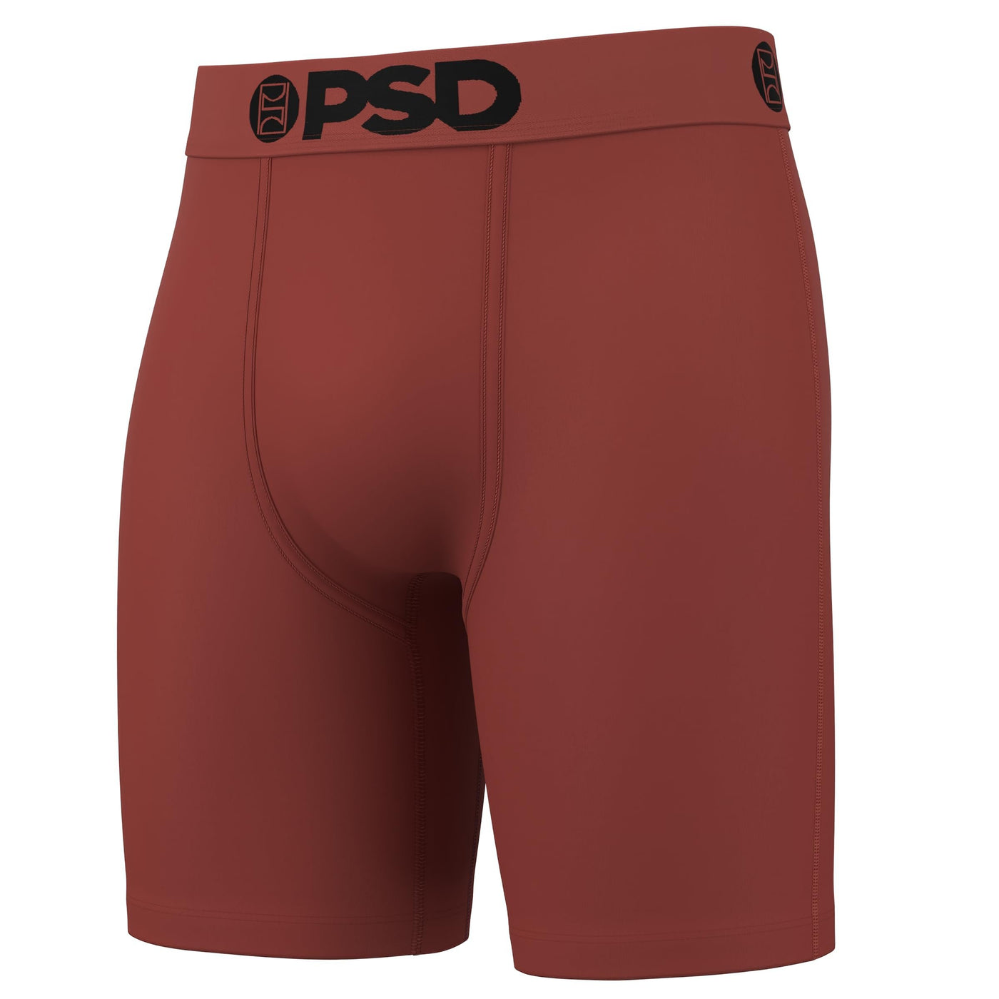 PSD Underwear Men's Natural Cotton Boxer Briefs 3-Pack - Rust