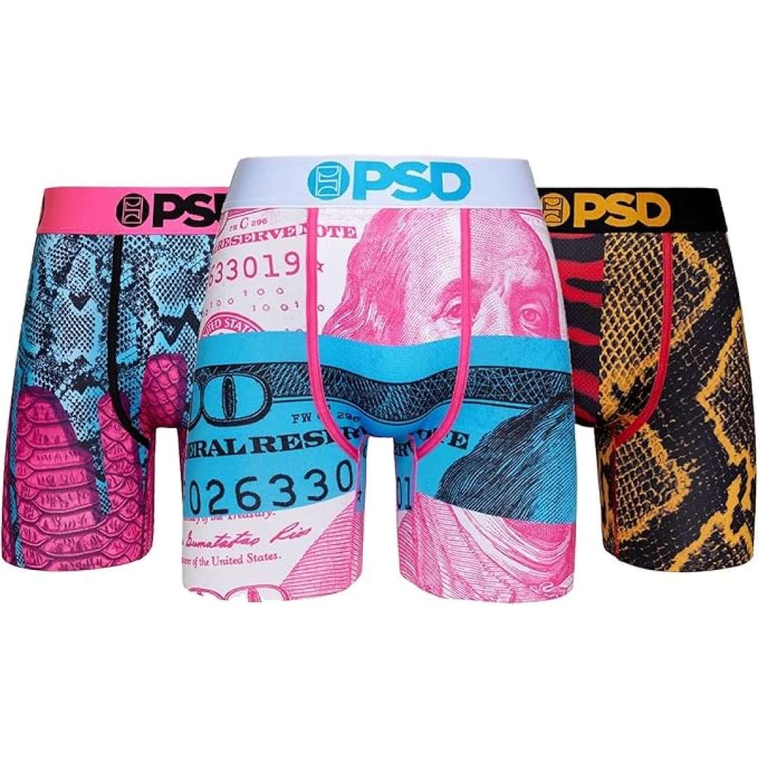 PSD Underwear Men's Jimmy Butler Boxer Briefs 3-Pack