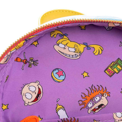 Loungefly Nickelodeon Rugrats Tommy, Chucky And Angelica Triple Pocket Mini Backpack - 707 Street Exclusive