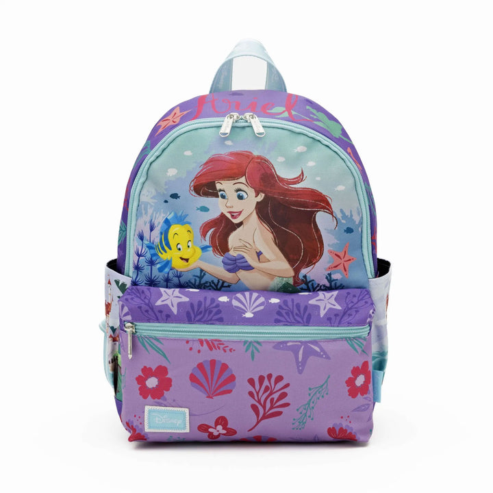 WondaPop Disney The Little Mermaid Ariel 13" Nylon Mini Backpack - Front