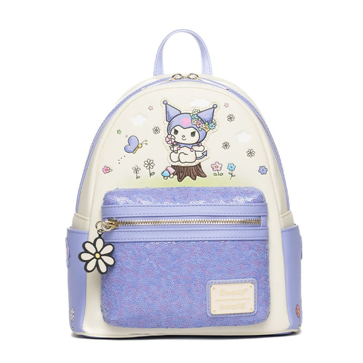 Loungefly Sanrio Kuromi Spring Blossom Sequin Mini Backpack - 707 Street Exclusive