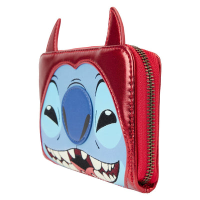 Loungefly Disney Stitch Devil Cosplay Zip-Around Wallet