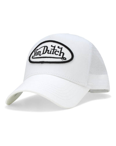 Von Dutch Unisex Trucker Hat - Curved Bill Mesh Back Retro Classic Adjustable Snapback Baseball Cap for Men and Women