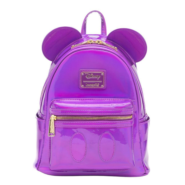 Loungefly Disney Mickey Mouse Holographic Series Mini Backpack: Amethyst - 707 Street Exclusive