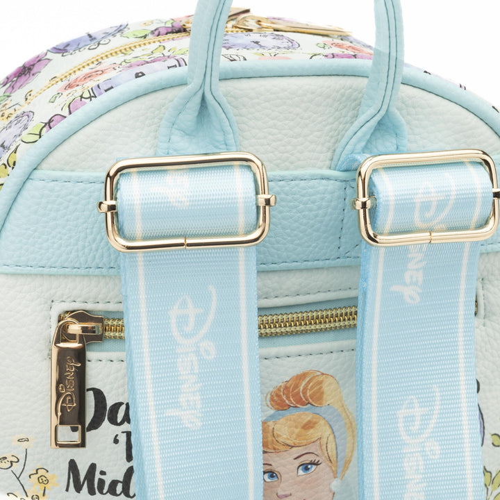 WondaPop Cinderella 11" Vegan Leather Mini Backpack - Straps