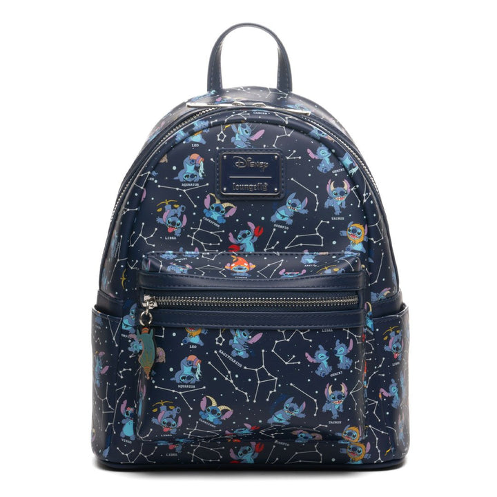 Loungefly Disney Lilo And Stitch Zodiac Glow In The Dark All-Over Print Mini Backpack - 707 Street Exclusive 
