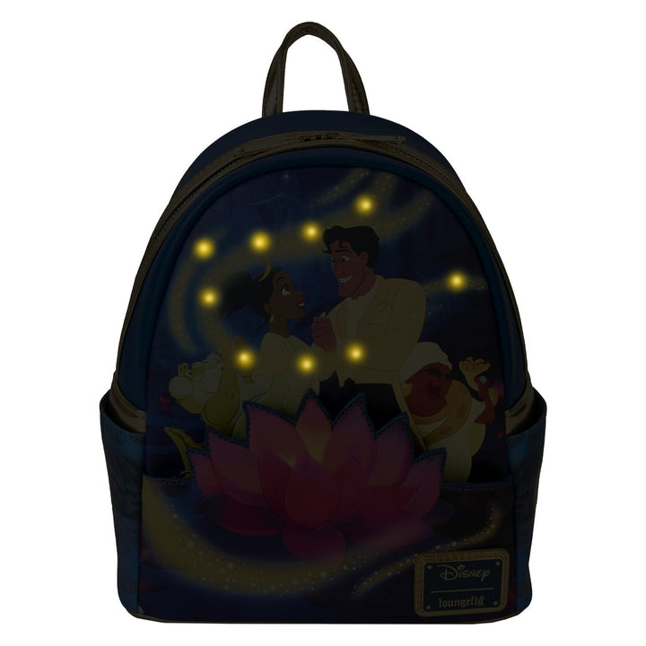 Loungefly Disney The Princess And The Frog 15th Anniversary Tiana &amp; Naveen Glow Mini Backpack