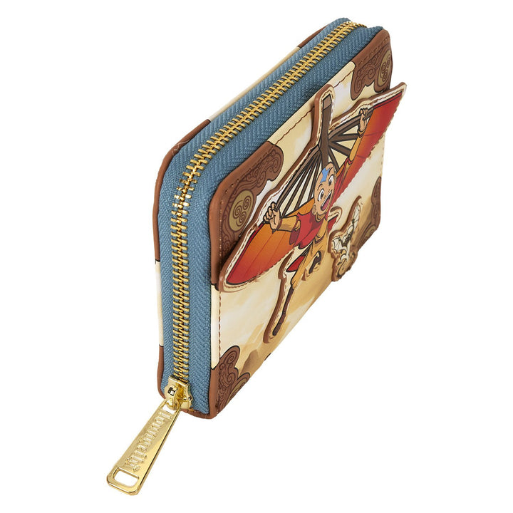 Loungefly Nickelodeon Avatar: The Last Airbender Aang Glider Staff Zip Around Wallet