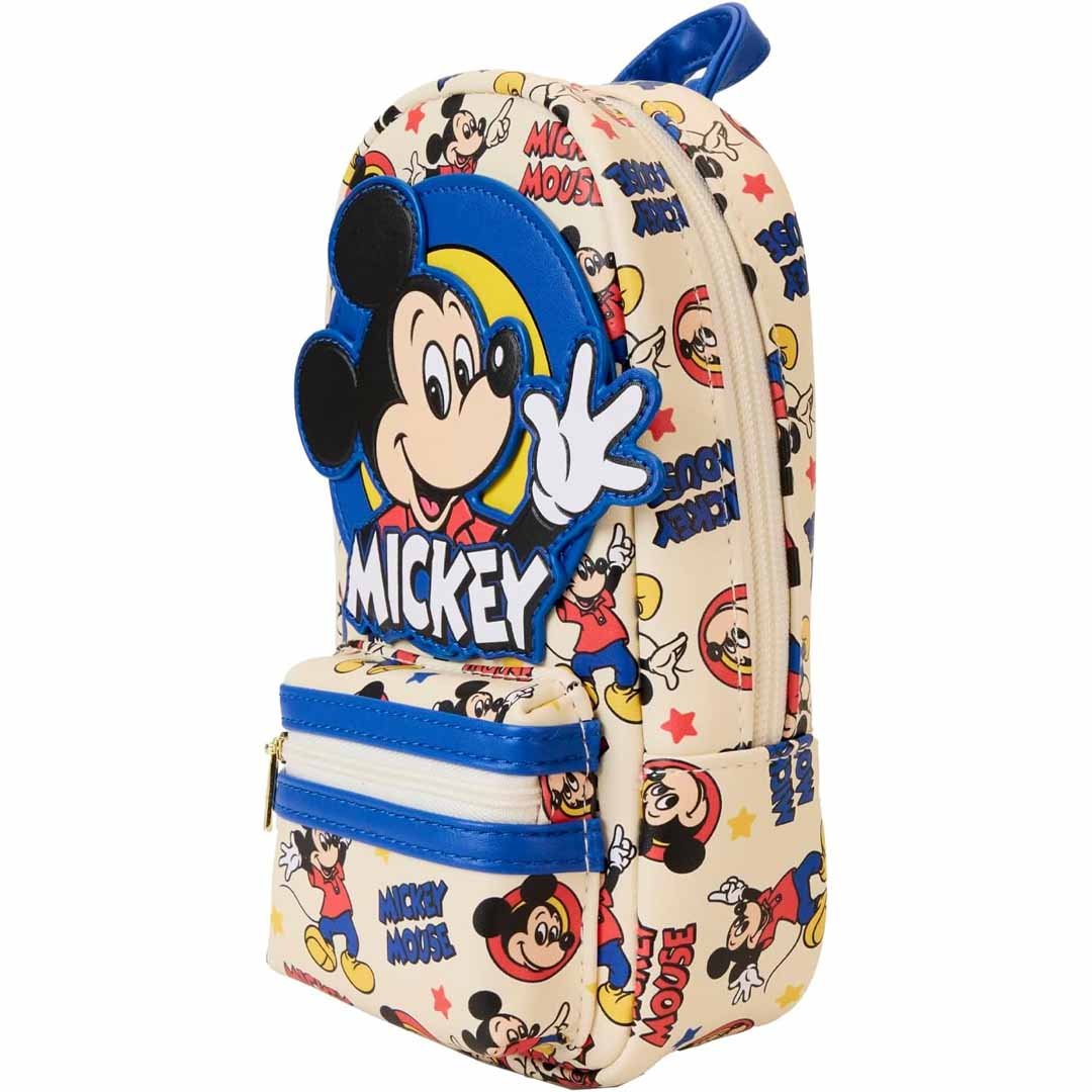 Loungefly Mickey Mouse Classic All-Over Print Stationery Mini Backpack Pencil Case