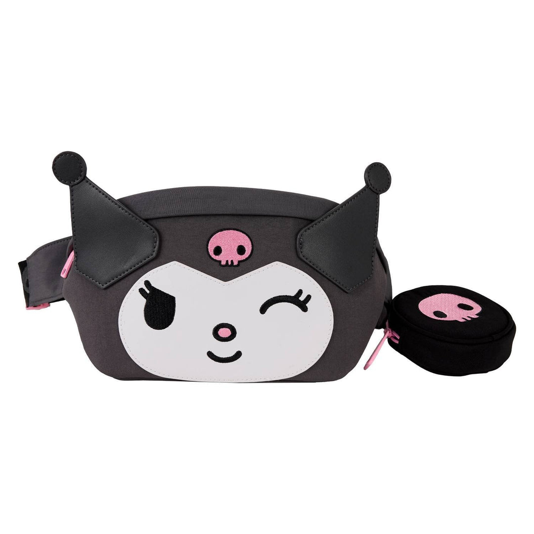Loungefly Sanrio Kuromi Cosplay Convertible Nylon Belt Bag with Coin Bag