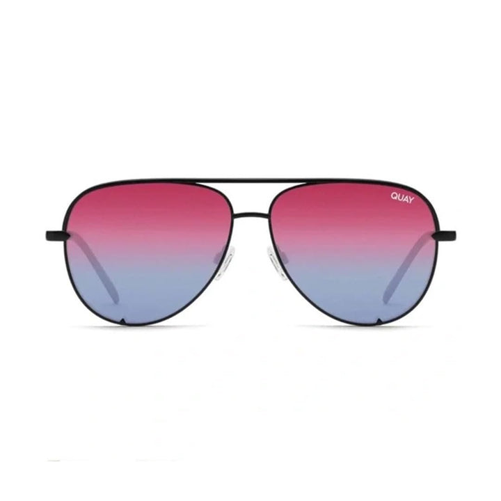 Quay Australia Unisex High Key Wire Frame Aviator Sunglasses