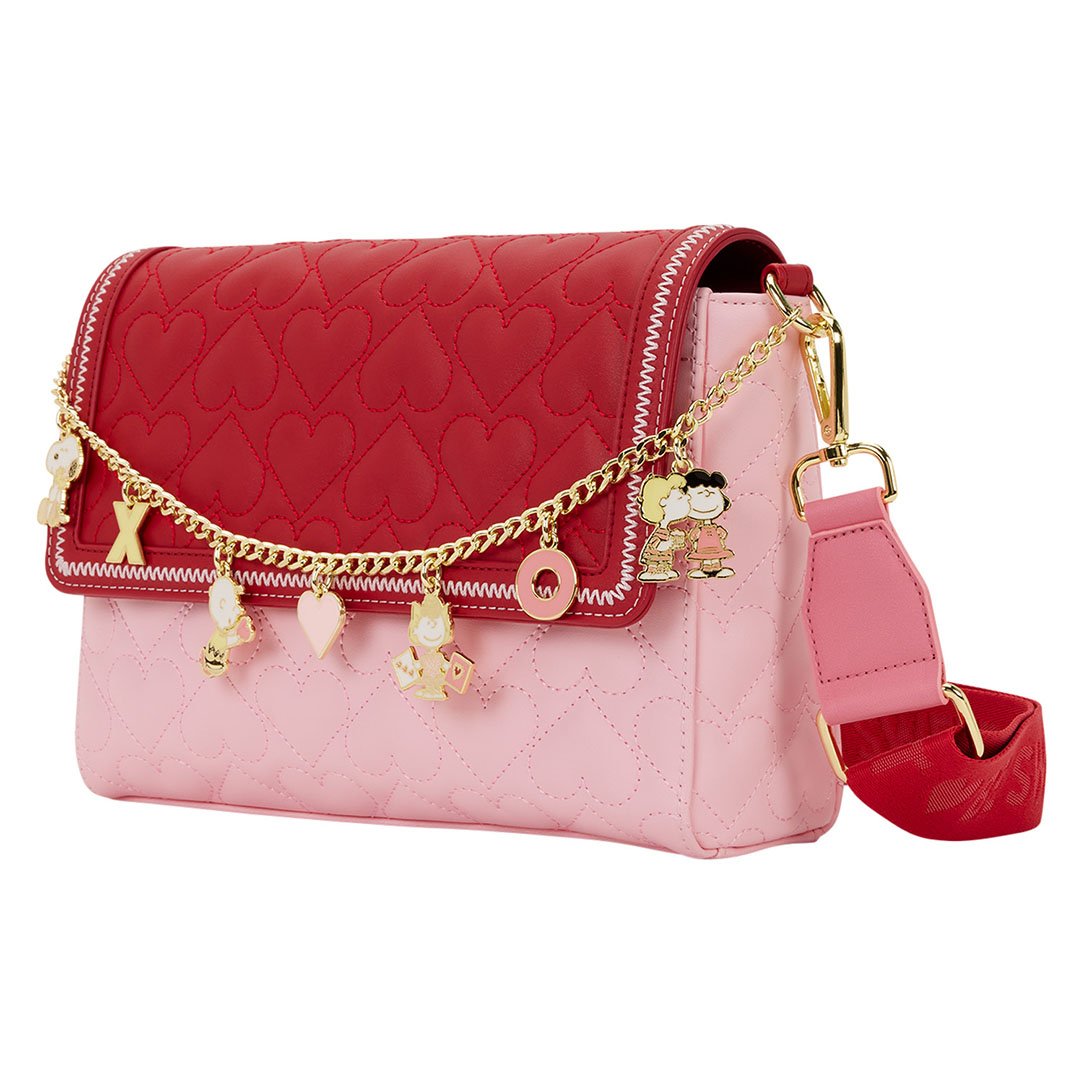 Loungefly Peanuts XO Charm Crossbody Bag