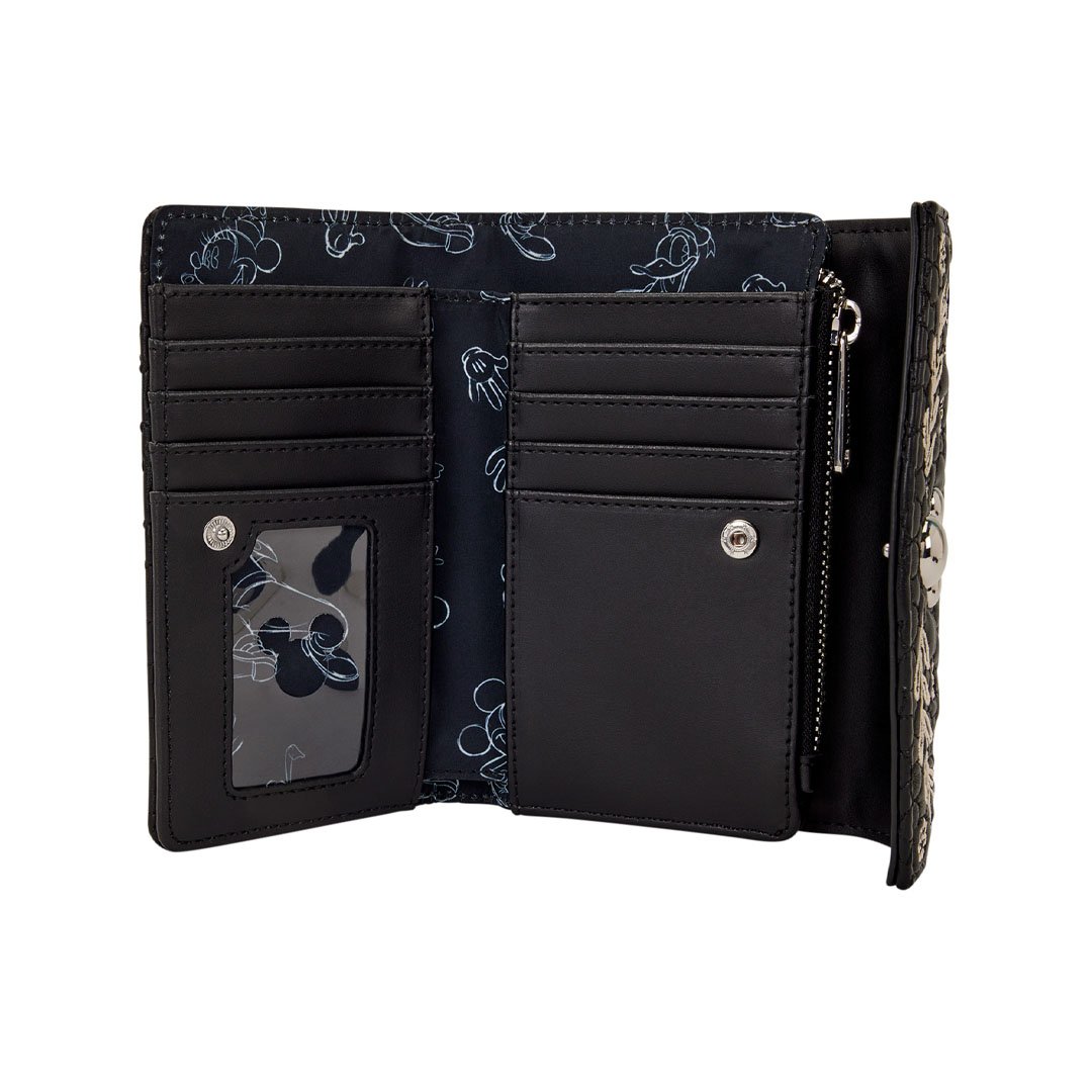 Loungefly Disney Mickey Mouse Artist Sketch Flap Wallet