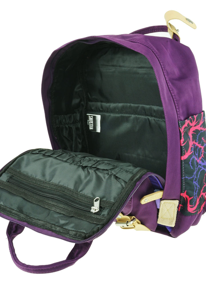 KBNL Disney Maleficent 12" Nylon Mini Backpack - Inside
