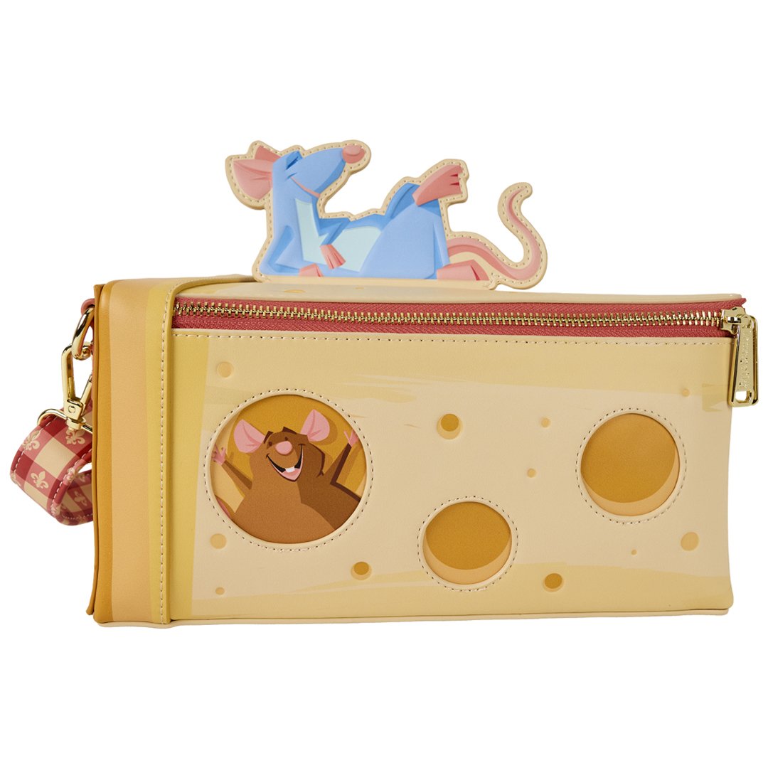 Loungefly Pixar Ratatouille Remy &amp; Emile Cheese Figural Crossbody Bag
