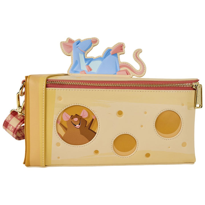 Loungefly Pixar Ratatouille Remy &amp; Emile Cheese Figural Crossbody Bag