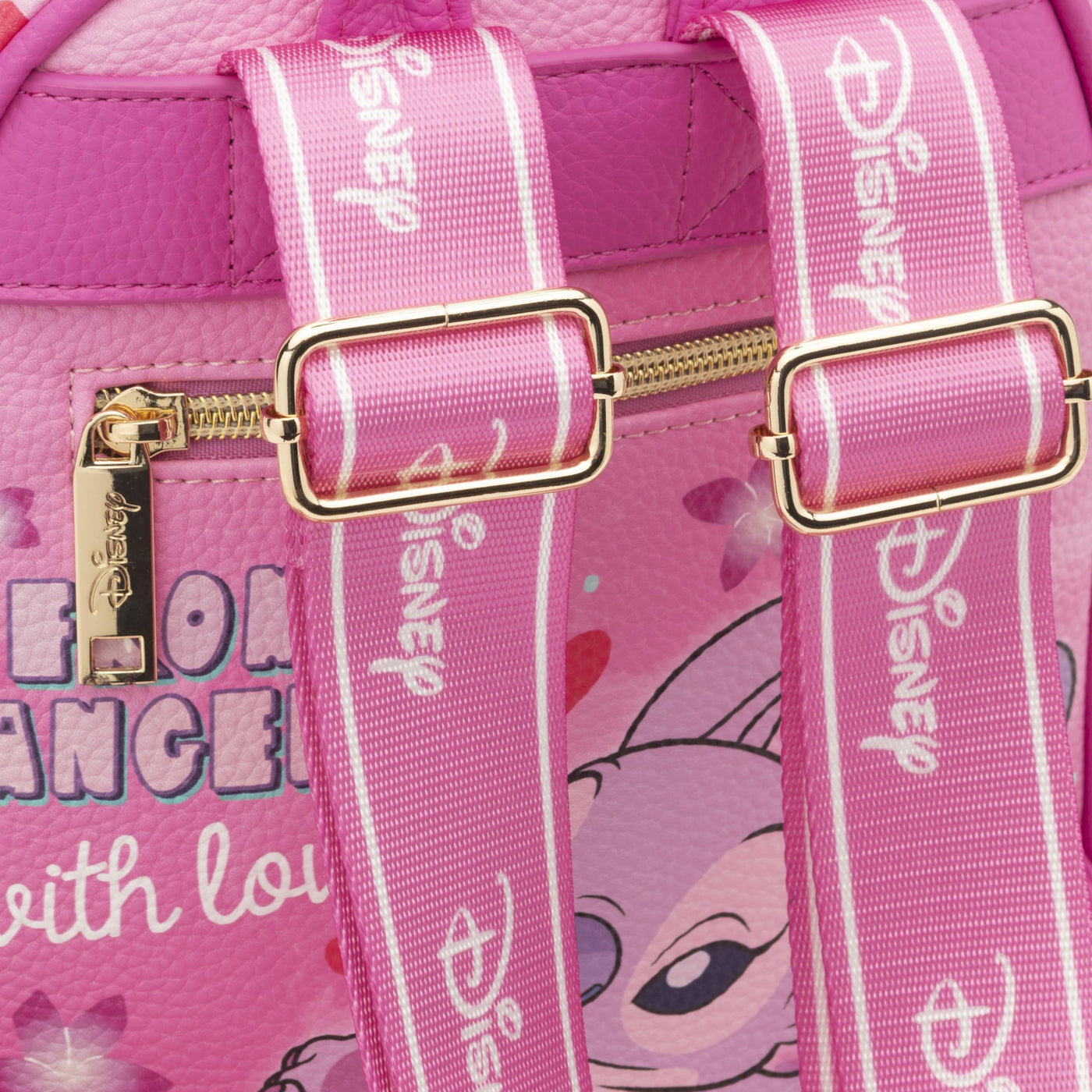 WondaPop Disney Angel 11" Vegan Leather Mini Backpack - Straps