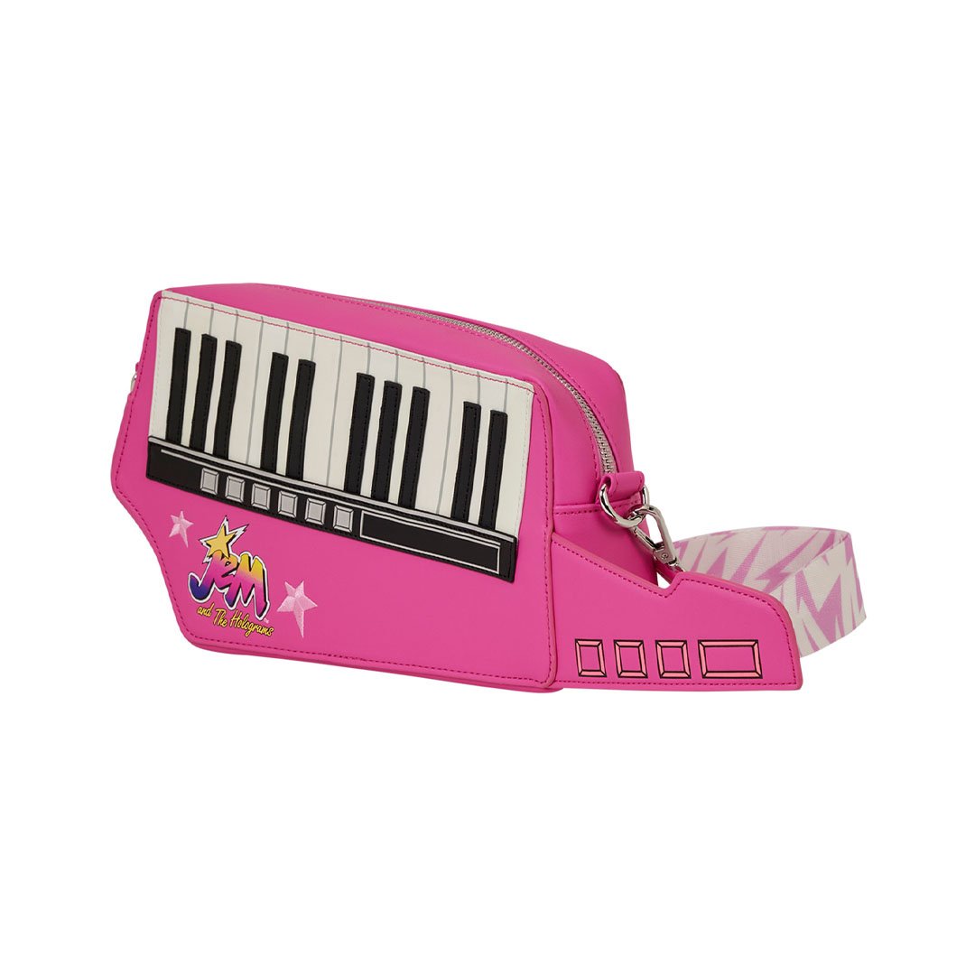 Loungefly Hasbro Jem and the Holograms Figural Keytar Crossbody Bag