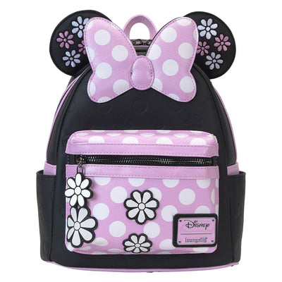 Loungefly Disney Minnie Mouse Floral Rock the Dots Mini Backpack