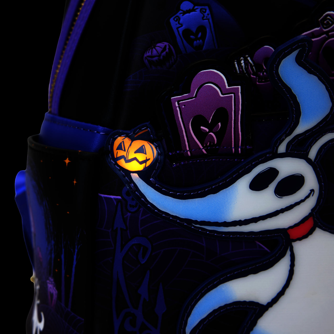 Loungefly Disney The Nightmare Before Christmas Zero Graveyard Light Up Mini Backpack