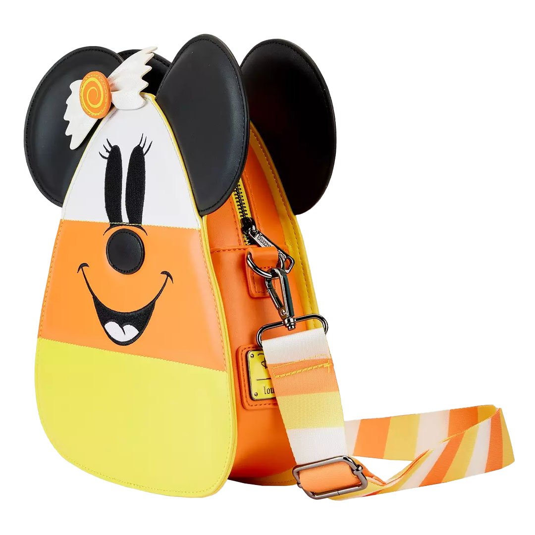 Loungefly Disney Mickey and Minnie Mouse Candy Corn Crossbody Bag