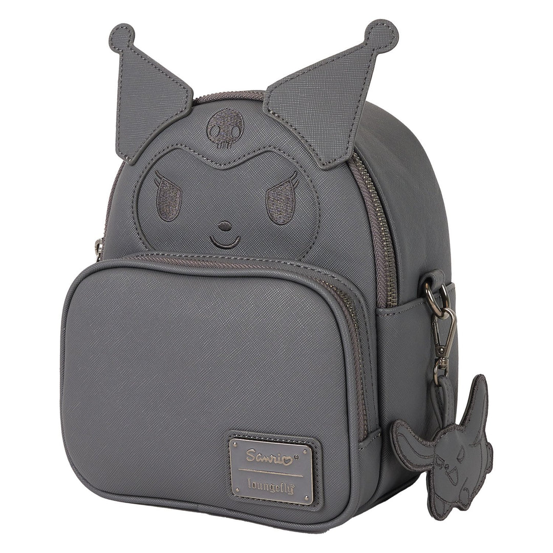 Loungefly Sanrio Kuromi Monochrome Cosplay Convertible Mini Backpack &amp; Crossbody Bag