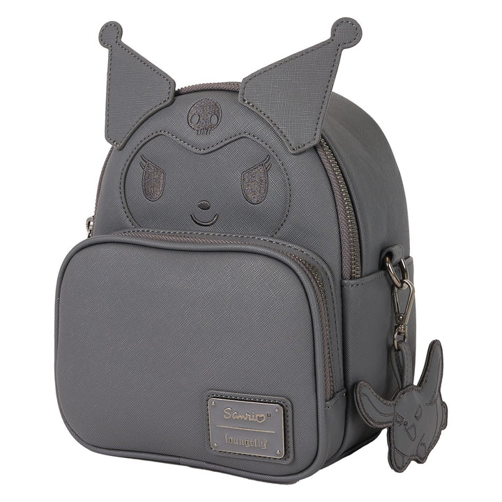 Loungefly Sanrio Kuromi Monochrome Cosplay Convertible Mini Backpack &amp; Crossbody Bag