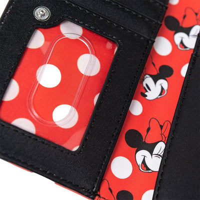 Loungefly Disney Minnie Mouse Polka Dot Red Zip-Around Wallet - 707 Street Exclusive