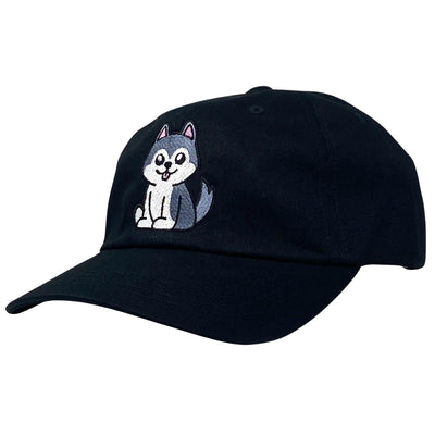707 Street Furry Friends Embroidered Baseball Dad Hat - Silly Husky