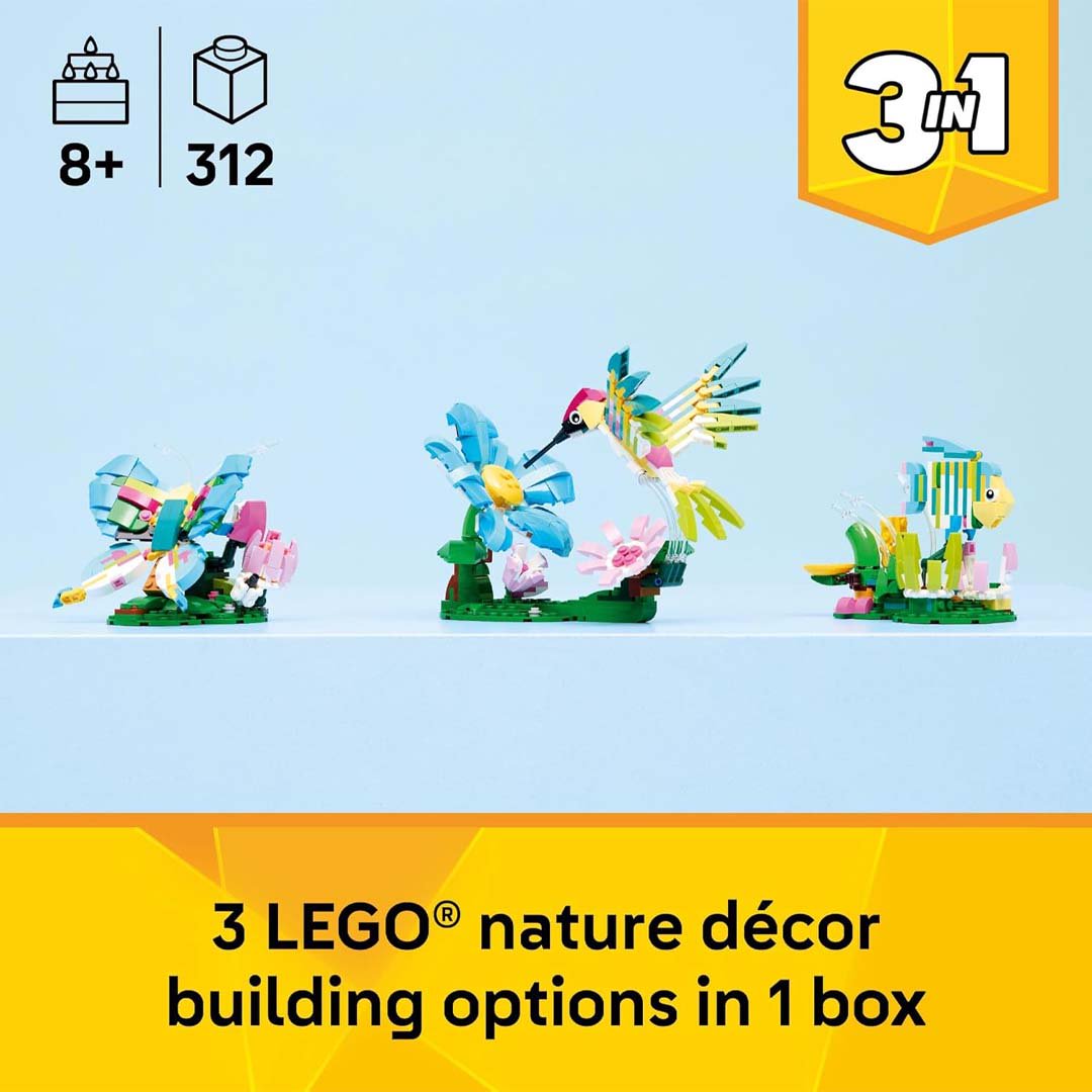 LEGO Creator 3 in 1 Wild Animals:Colorful Hummingbird (31384)