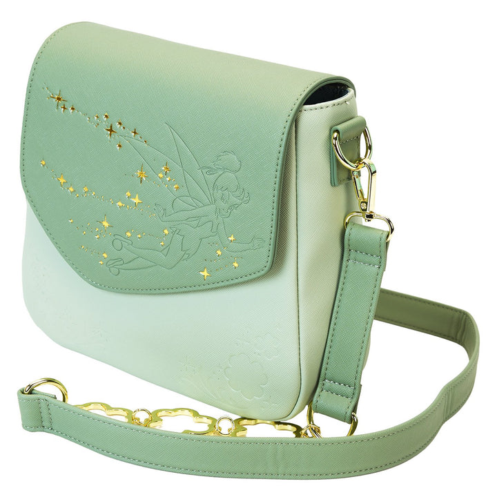 Loungefly Disney Peter Pan Tinker Bell Clover Crossbody Bag