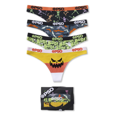 PSD Underwear Women's Halloween Modal Thong Boxed Set - 4 Pack